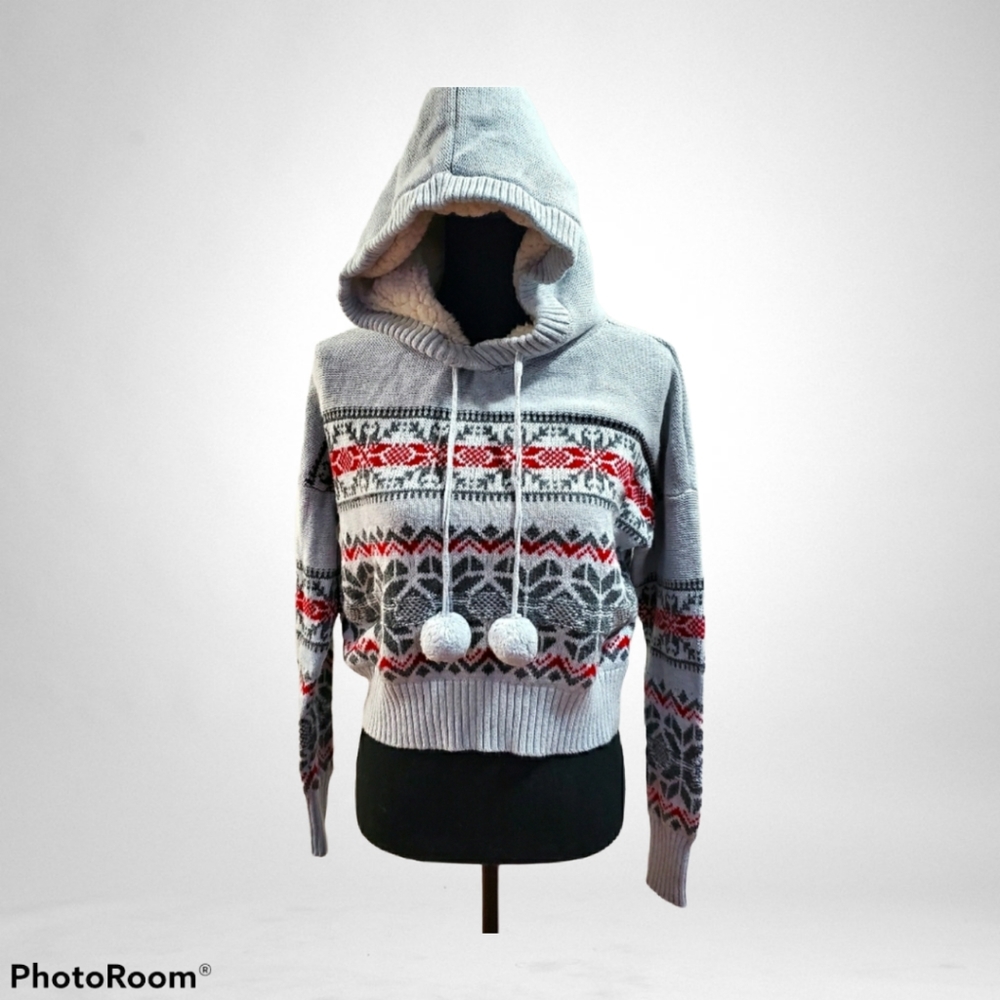 if it were me Snowflake Hooded Sweater
